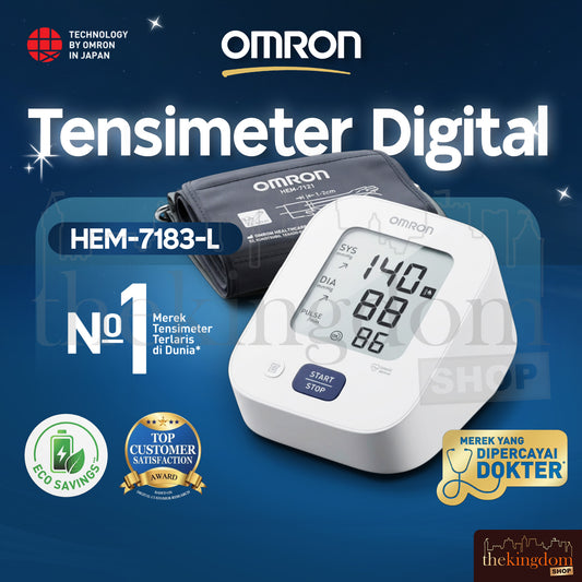 Omron HEM-7183-L Blood Pressure Monitor EZ Large Soft Cuff Easy