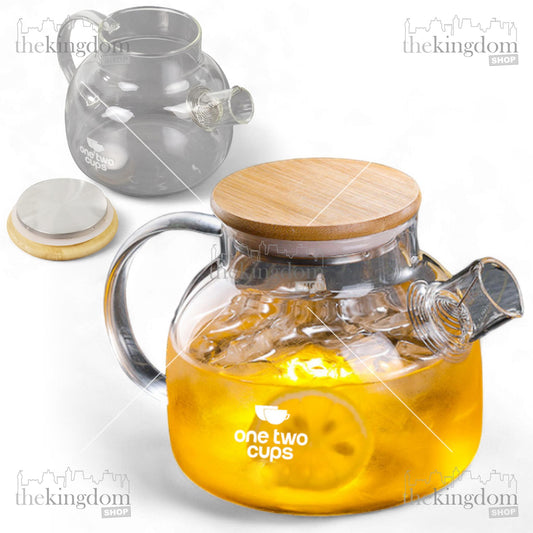 One Two Cups BR384 Glass Teapot 1L