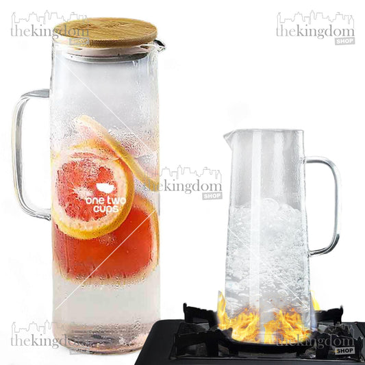 One Two Cups CW2366 Borosilicate Glass Pitcher 1200ml