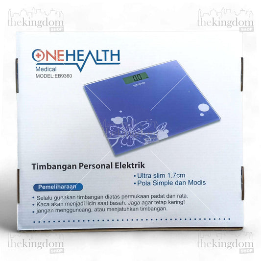 Onehealth EB9360 Electronic Personal Scale Black