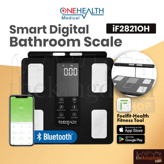 Onehealth IF2821OH Smart Digital Bathroom Scale Black