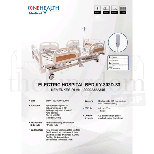 Onehealth KY-302D-33 Electric Hospital Bed