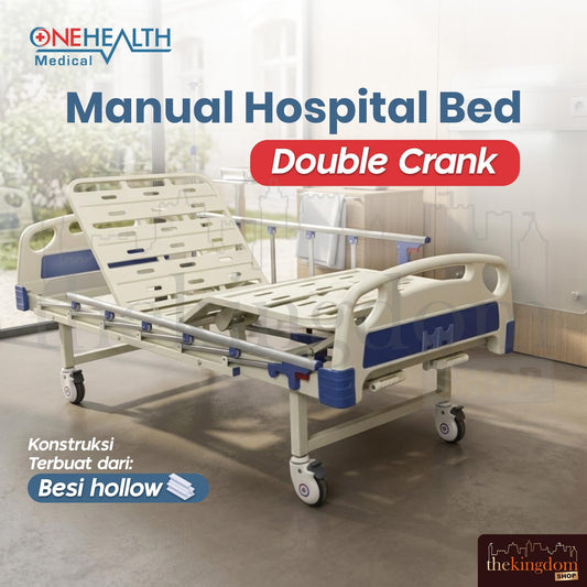 Onehealth Manual Hospital Bed Delux Double Crank