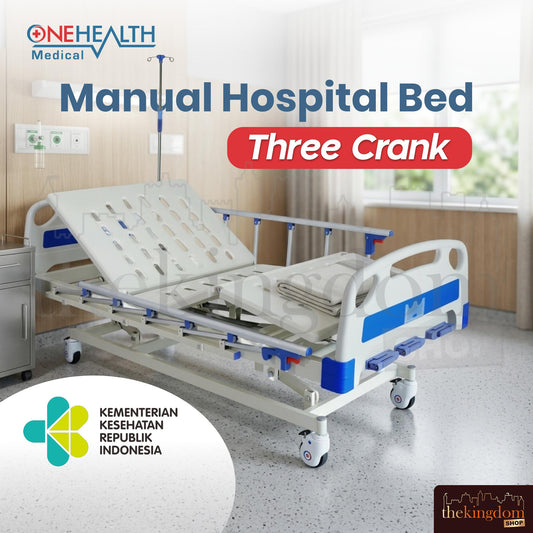 Onehealth Manual Hospital Bed Delux Three Crank