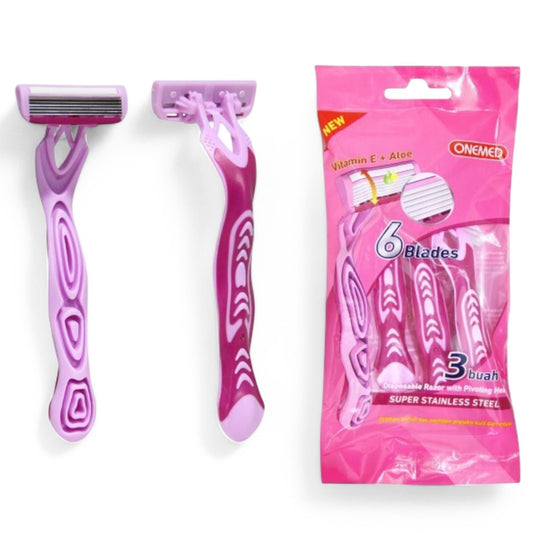 Onemed 6 Blades Disposable Razor with Pivoting Head /3