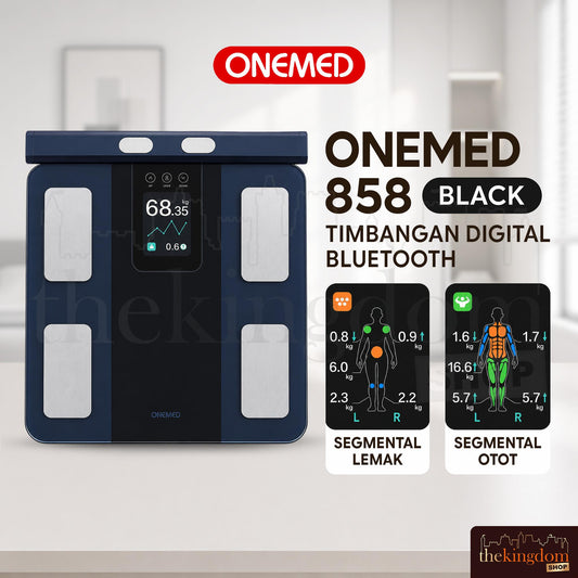 Onemed 858 Timbangan Digital Bluetooth Black