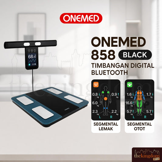 Onemed 858 Timbangan Digital Bluetooth Black