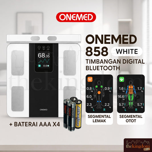 Onemed 858 Timbangan Digital Bluetooth White