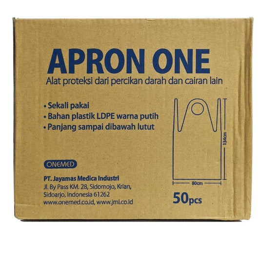 Onemed Apron One Disposable White /50