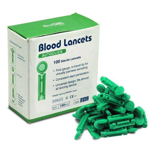 Onemed Blood Lancet Autoclick 21G /100