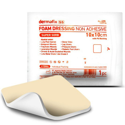 Onemed Dermafix SS 10x10cm Non Adhesive Foam Dressing /1