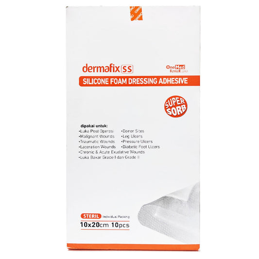 Onemed Dermafix SS 10x20cm Silicone Foam Adhesive