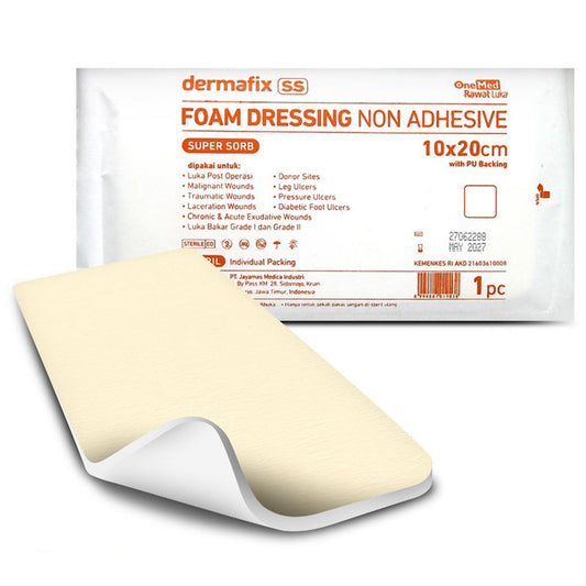 Onemed Dermafix SS 10x20cm Non Adhesive Foam Dressing /1