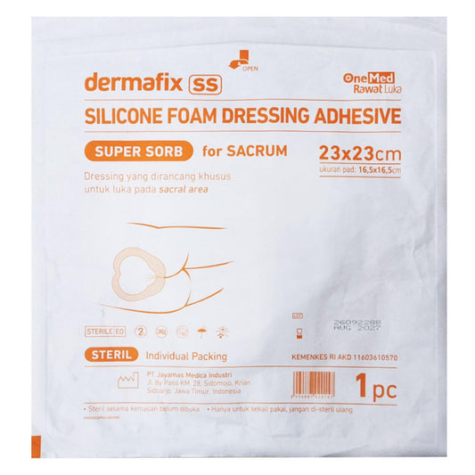 Onemed Dermafix SS 23x23cm Foam Dressing Adhesive Sacrum /1