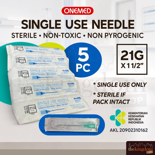 Onemed Disposable Needle 21G x 1 1/2" /5 #PACK