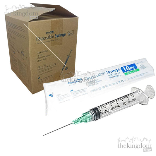 Onemed Disposable Syringe 10ml 10cc 21G /100