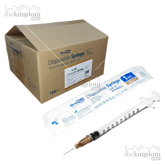 Onemed Disposable Syringe 1ml 1cc 26G Tuberculin /100