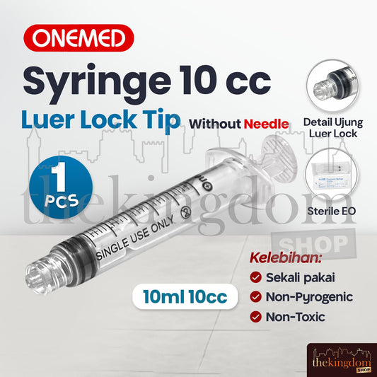 Onemed Disposable Syringe Luer Lock Tip without Needle 10ml 10cc /1
