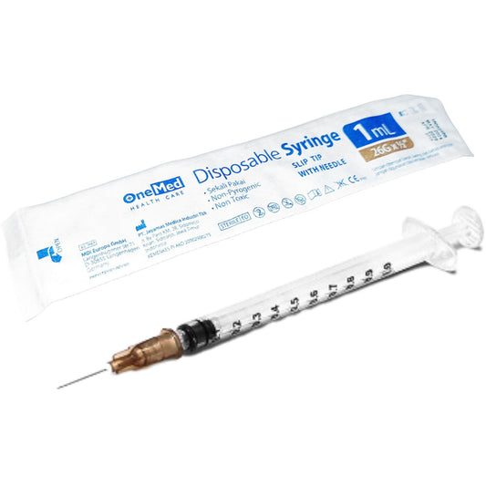 Onemed Disposable Syringe 1ml 1cc 26G Tuberculin /1