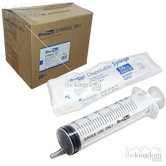 Onemed Disposable Syringe without Needle Eccentric Tip 50ml 50cc /20