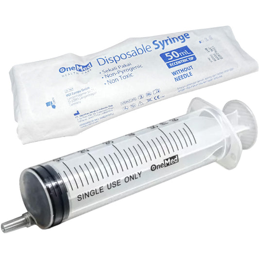 Onemed Disposable Syringe without Needle Eccentric Tip 50ml 50cc /20