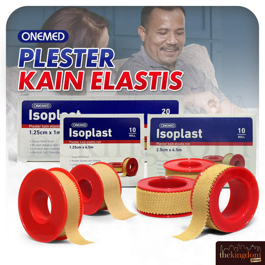 Onemed Isoplast 1.25cm 2.5cm x 1m 4.5m Elastic Cloth Plaster BOX