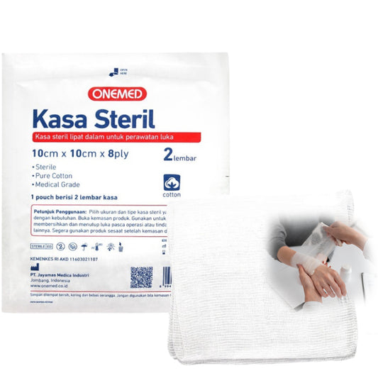 Onemed Sterile Gauze 10cm x 10cm x 8ply /2