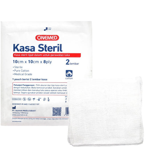 Onemed Sterile Gauze 10cm x 10cm x 8ply /2