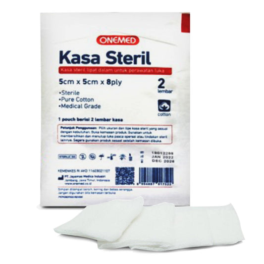 Onemed Sterile Gauze 5cm x 5cm x 8ply /2