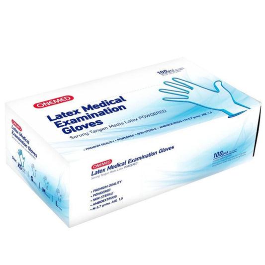 Onemed Latex Gloves PP (Powdered) /100