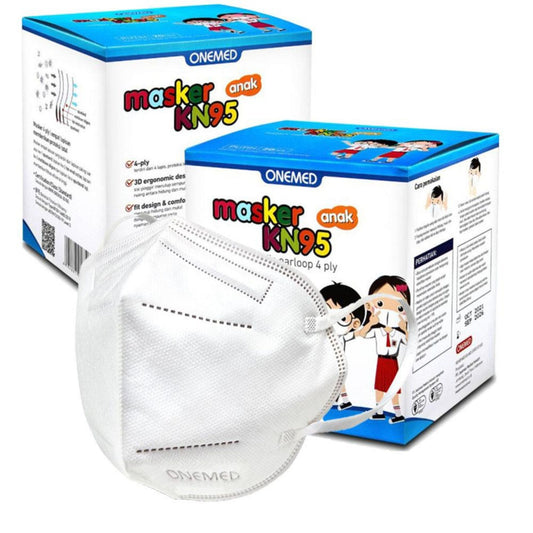 Onemed Mask Kids KN95 4ply Earloop White /20