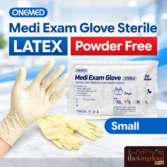 Onemed Medi Exam Glove Latex Sterile PF Powder Free
