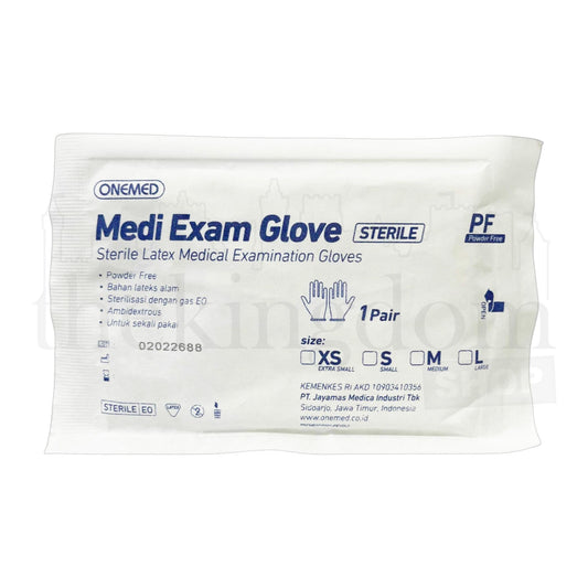 Onemed Medi Exam Glove Latex Sterile PF Powder Free