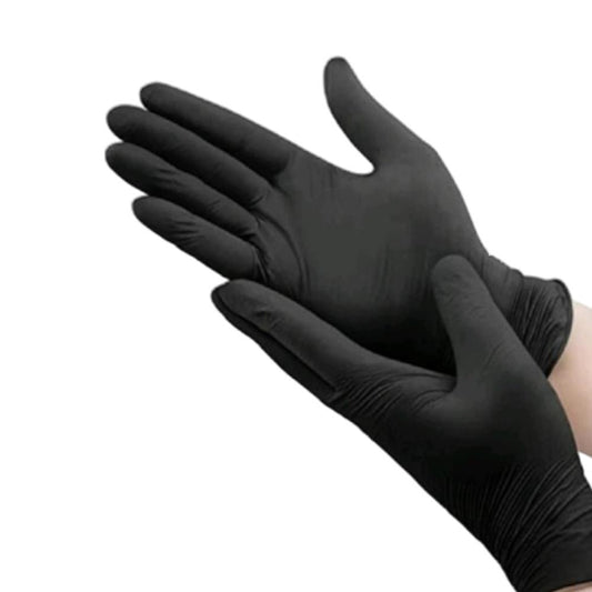 Onemed Nitrile Gloves PF Powder Free Black /100