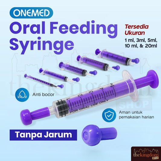 Onemed Oral Feeding Syringe 1ml 3ml 5ml 10ml 20ml