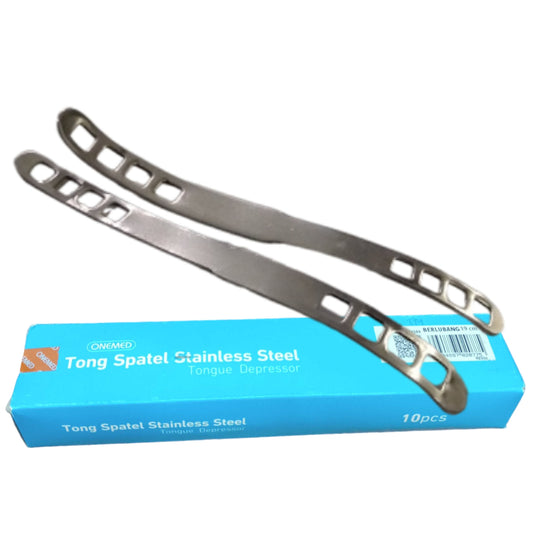 Onemed Tong Spatel Stainless Steel Berlubang 19cm /10