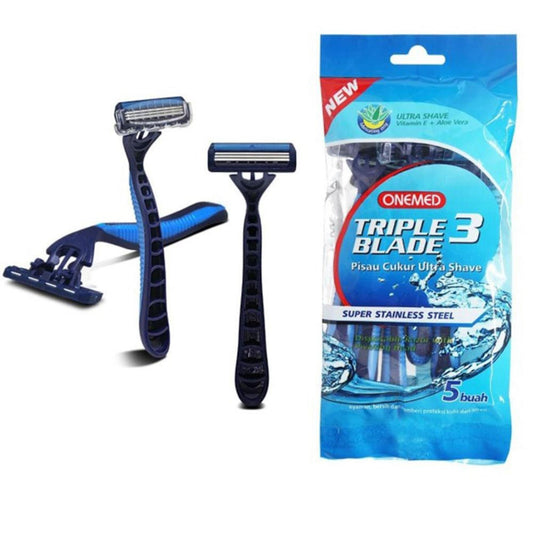 Onemed Triple Blade Pisau Cukur Ultra Shave /5