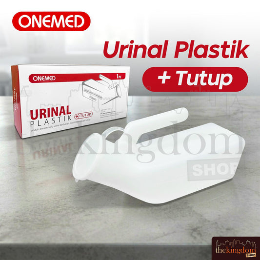 Onemed Urinal Plastik Laki + Tutup with Box