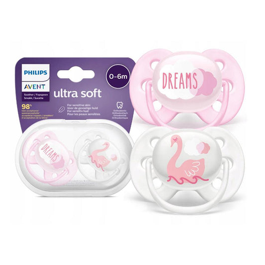 Philips Avent SCF222/02 Soft Soother 0-6m Girl