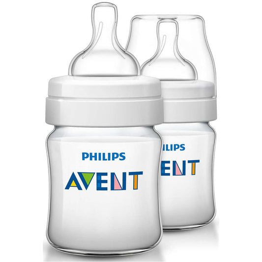 Philips Avent SCF560/27 Classic Feeding Bottle 125ml/4oz Twin