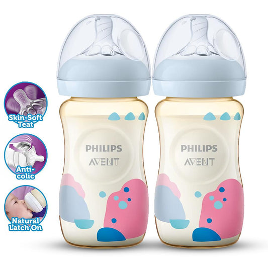 Philips Avent SCF582/20 Natural PPSU Bottle Twin 260ml/9oz