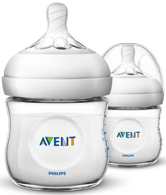 Philips Avent SCF690/23 Natural Feeding Bottle 125ml/4oz Twin