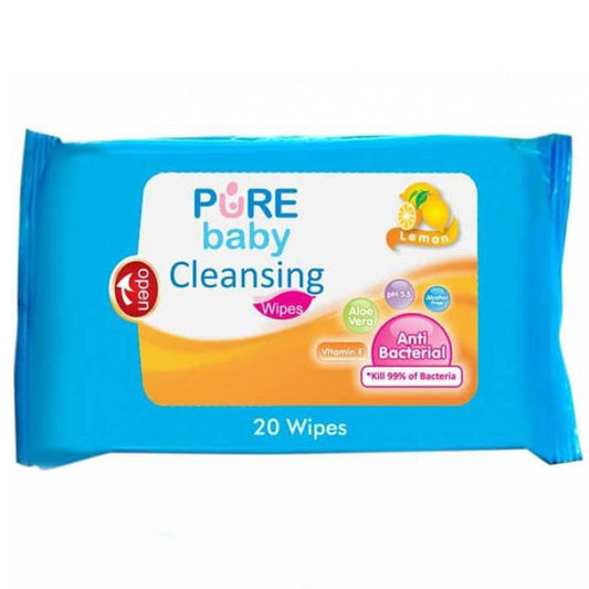 PureBB Cleansing Wipes Lemon /20