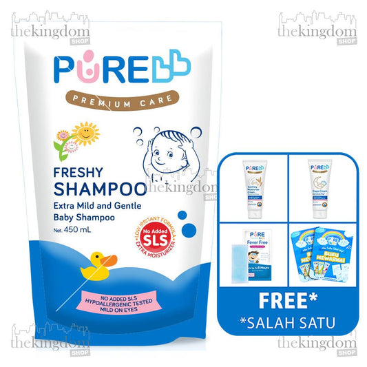 PureBB Shampoo 450ml Refill Freshy