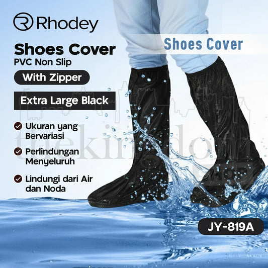 Rhodey JY-819A Shoes Cover PVC Non Slip With Zipper