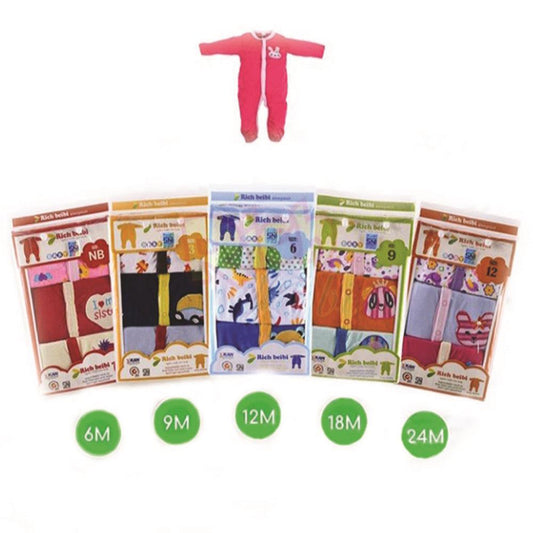 Rich Beibi Sleepsuit Tagless Rickle Free-Necks For Girl Kids