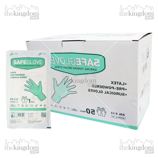 Safeglove Latex Sterile PP (Powdered) /50