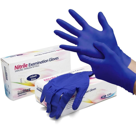 SafeGlove Nitrile PF (Powder Free) Cobalt Blue /100