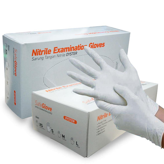 SafeGlove Nitrile PF (Powder Free) Oyster /100