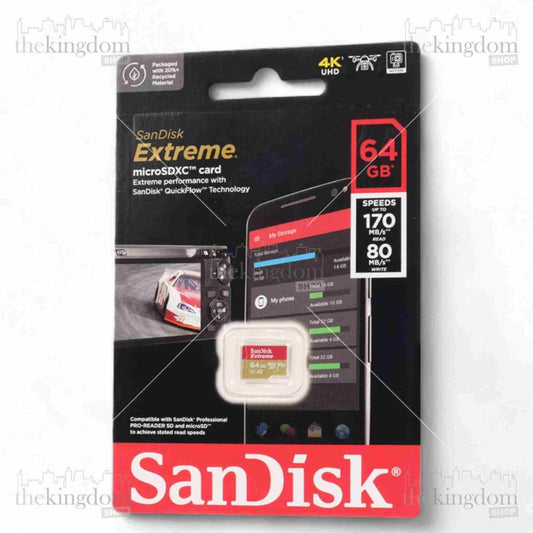 SanDisk Extreme microSDXC V30 A2 U3 64GB